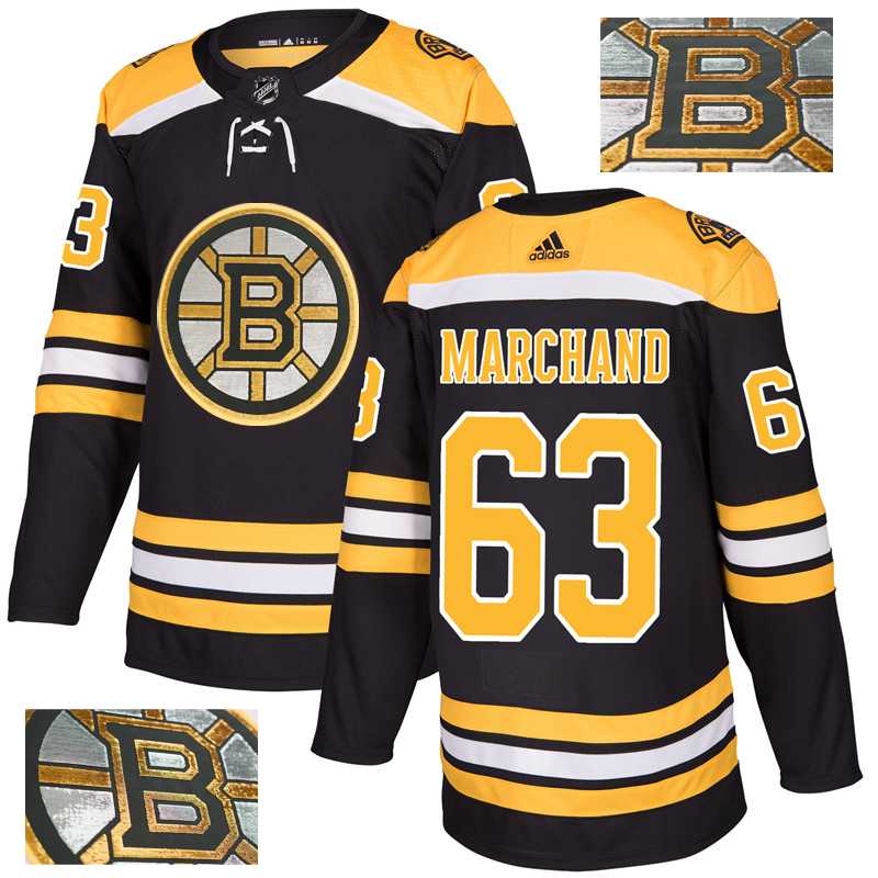 Bruins 63 Brad Marchand Black With Special Glittery Logo Adidas Jersey,We sell and wholesale Bruins 63 Brad Marchand Black With Special Glittery Logo Adidas Jersey on line form chian!